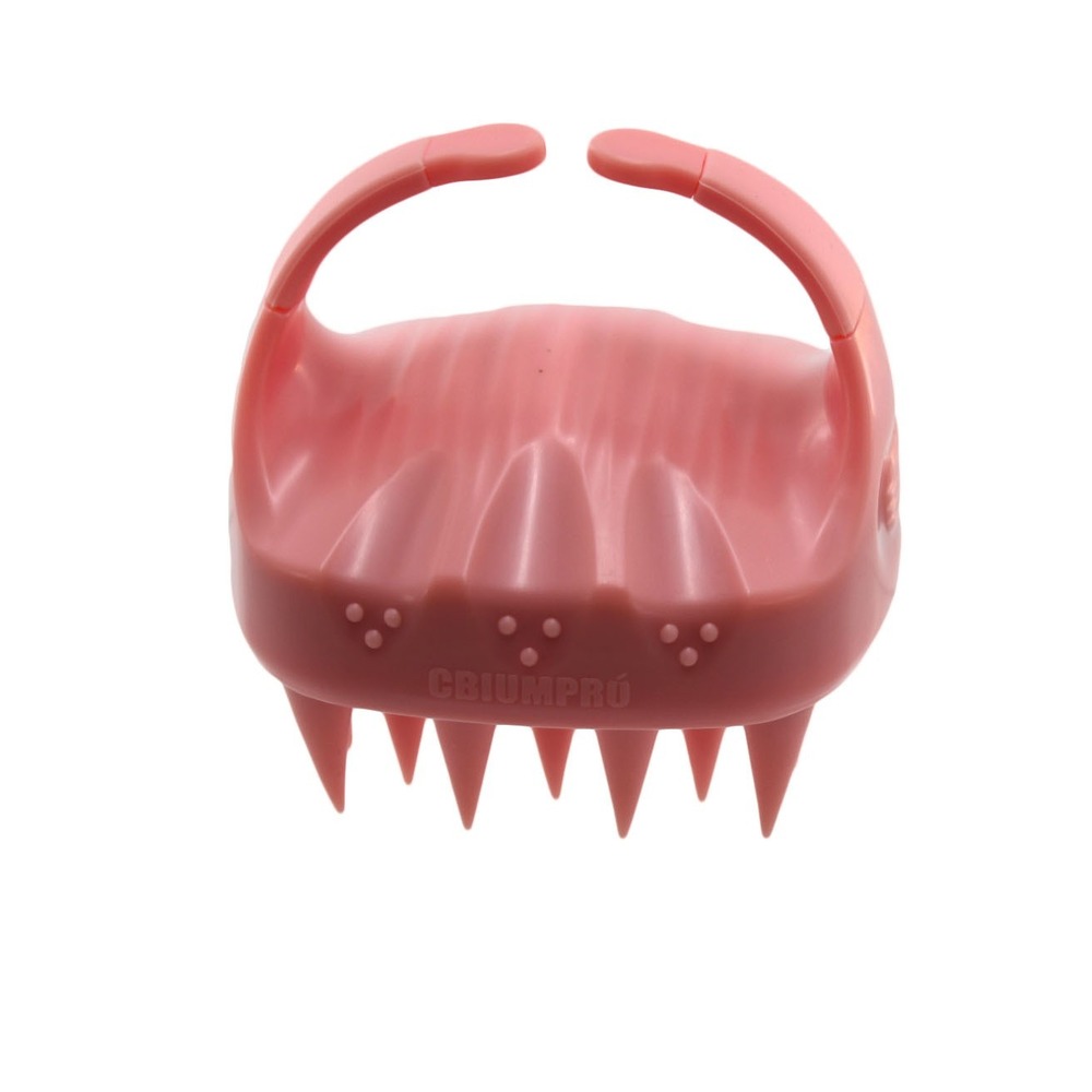 2 Pcs Scalp Massager Shampoo Brush Pink Silicone Hair Scrubber Exfoliator